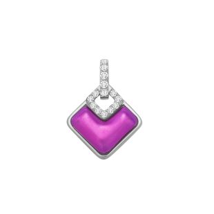 Diamond Quadra White Gold Pendant