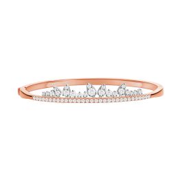 Diamond Tiara Rose Gold Bangle