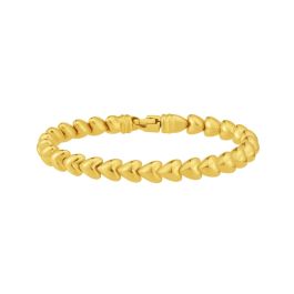 Multi-heart Yellow Gold Bracelet