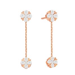 Diamond Rose Gold Earrings