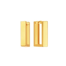 Recto Yellow Gold Earrings