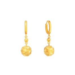 Trispere Yellow Gold Earrings