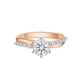 Diamond Rose Gold Aeria Ring