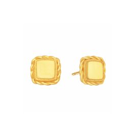 Gleam Yellow Gold Earrings