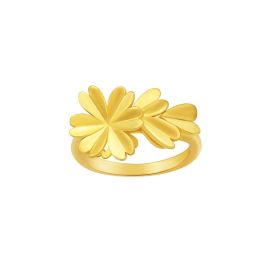 Origami Blossom Yellow Gold Ring