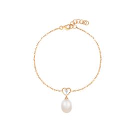 Diamond Heart Rose Gold Bracelet