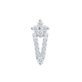 Diamond White Gold Floral Vine Pendant