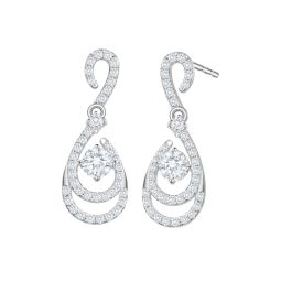 Diamond White Gold Earrings