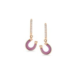 Diamond Horseshoe Earrings