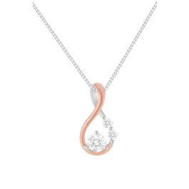 Diamond Infinity Rose & White Gold Pendant​