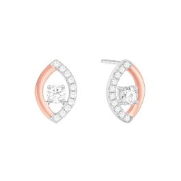 Diamond Rose Gold Earrings