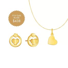 Heart Earrings & Pendant Bundle