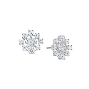 Diamond White Gold D'Amour Earrings