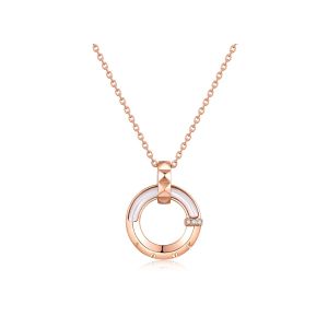 18K ROSE GOLD MOTHER OF PEARL NECKLACE