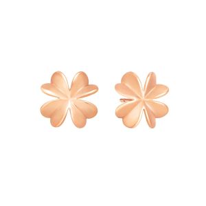 Rose Gold Clover Earrings