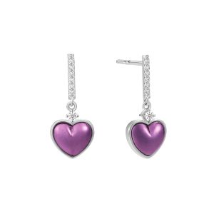 Diamond Heart Earrings